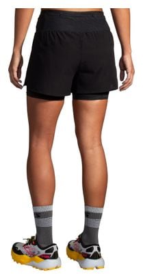 Short 2-en-1 Brooks High Point 2.0 3inch Noir Femme