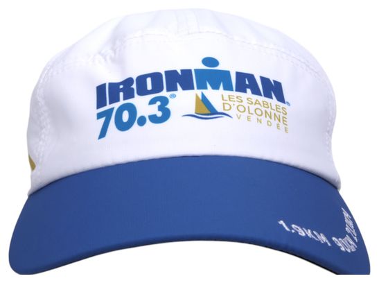 Cappellino tecnico Ironman 70.3 Belgium Event White/Blue