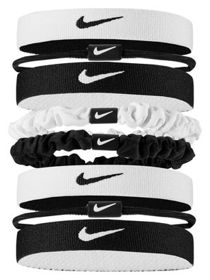 Haargummis (x8) Nike Flex Classic Mixed Schwarz/Weiß
