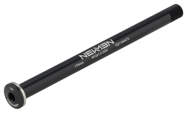 Newmen UDH Hinterrad-Steckachse Boost 12x148 mm (174 mm) | M12x1,0 | Flachkopf