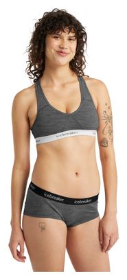 Icebreaker Sprite Racerback Bra Gray