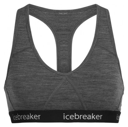 Icebreaker Sprite Racerback Bra Gray