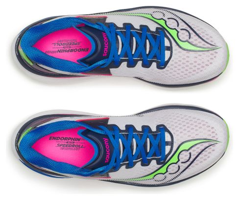 Saucony Endorphin Azura hardloopschoenen wit/blauw/roze heren