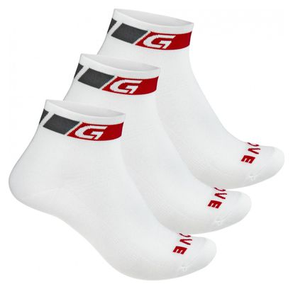 GripGrab Classic Low Cut Socken (3er Pack) Weiß