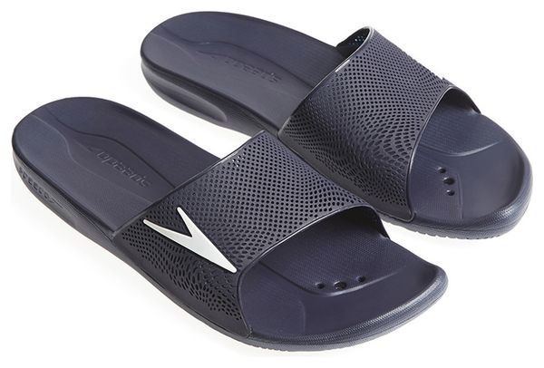 Speedo Atam II Max Badesandalen Blau Weiß