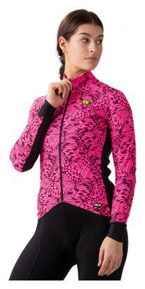 Maglia donna Alé Butterfly manica lunga Rosa fluo