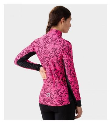 Women's Alé Butterfly Pink Long Sleeve Jersey