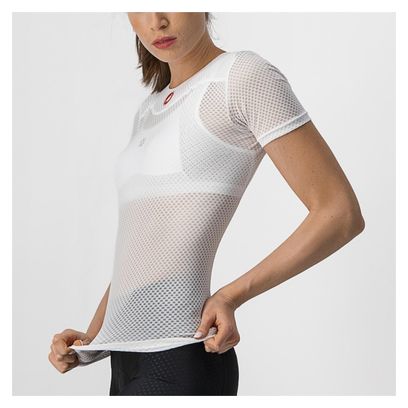 Kurzärmeliges Unterhemd Damen Castelli Pro Issue 2 Weiß