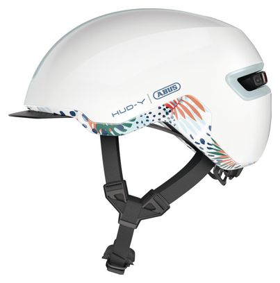 Abus Hud-Y Helm Flower White / Weiß