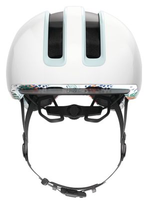 Abus Hud-Y Helm Flower White / Weiß