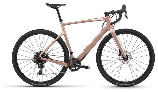 Gravelbike Cervélo Aspero Sram Apex 1 11V 700 mm Rose Champagne 2023