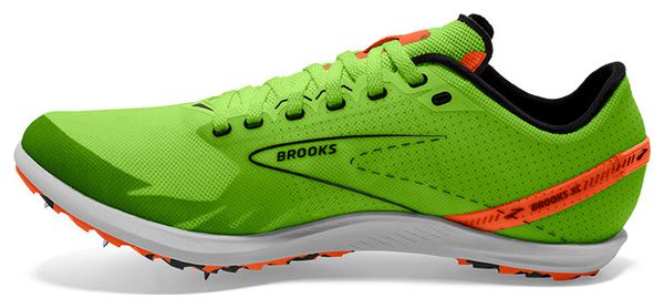 Brooks Draft XC Green Orange Unisex Track &amp; Field Shoes