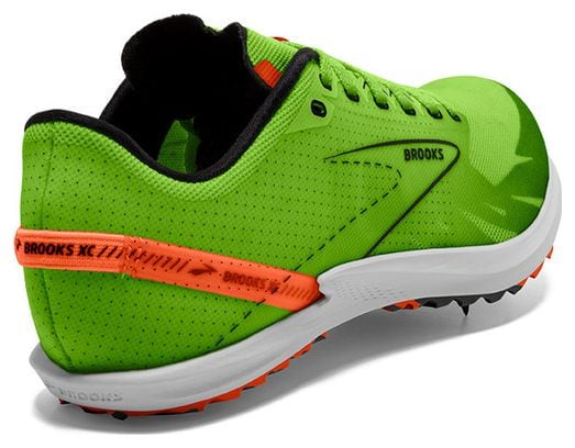 Brooks Draft XC Green Orange Unisex Track &amp; Field Shoes