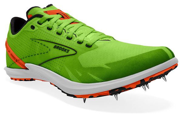 Brooks Draft XC Green Orange Unisex Track &amp; Field Shoes