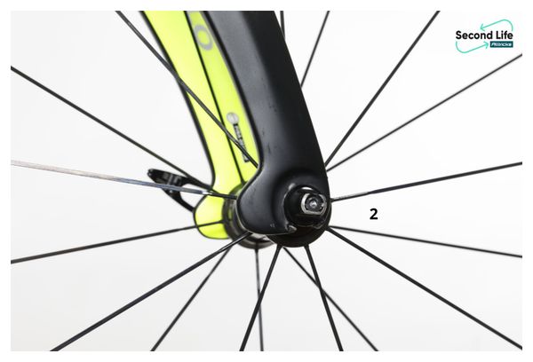 Produit Reconditionné - Vélo de Route Pinarello Dogma F10 Campagnolo Super Record EPS 11V Noir Mat/Vert 2019