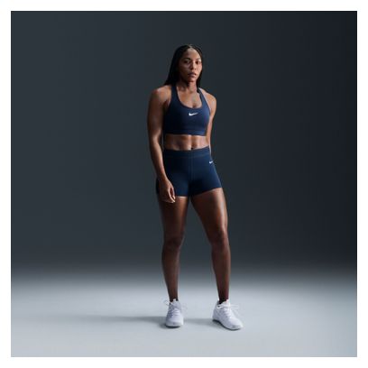 Brassière Nike Swoosh Medium Support Bleu Femme