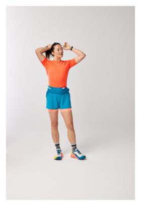 Brooks High Point 2.0 3inch Women's 2-in-1 Short Blue/Corail