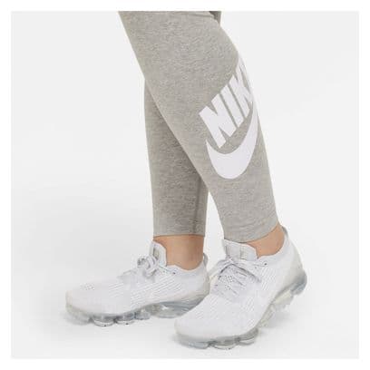 Nike Sportswear Essential DK Leggings lunghi da donna grigio / bianco