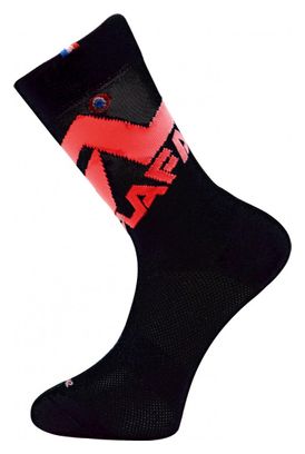 Rafal Big Logo Pair of Socks Black Red