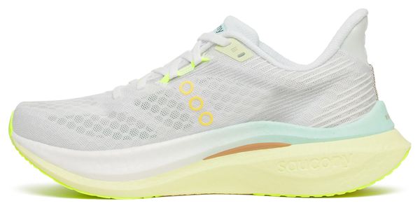 Zapatillas de running Saucony Endorphin Speed 5 Blanco/Amarillo Mujer
