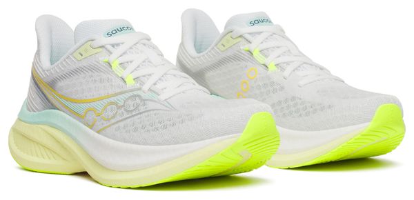 Zapatillas de running Saucony Endorphin Speed 5 Blanco/Amarillo Mujer