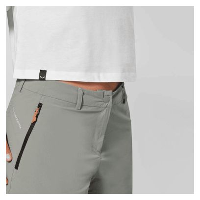 Pantaloncini Salewa Puez Talvena Durastretch verdi da donna