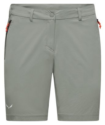 Pantaloncini Salewa Puez Talvena Durastretch verdi da donna