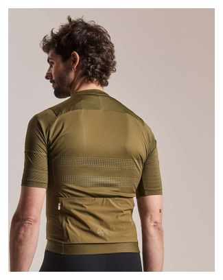 Maillot Manches Courtes Rapha Brevet Lightweight III Vert Homme