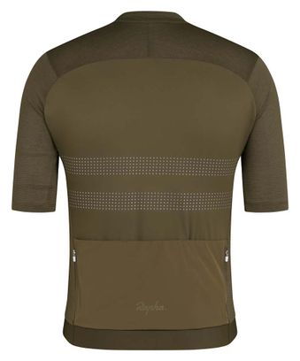 Maillot Manches Courtes Rapha Brevet Lightweight III Vert Homme