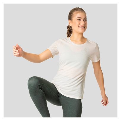 Odlo Active 365 Maillot de manga corta Linencool para mujer Blanco