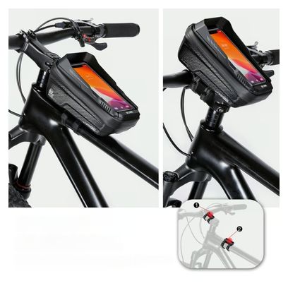 Bolsa de cuadro bici con porta móvil 1 L negra WILD MAN