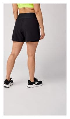 Short 2-en-1 Brooks Chaser 2.0 5in Noir Femme