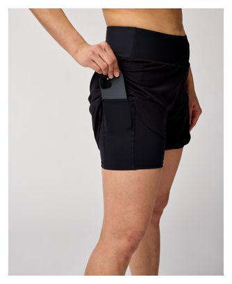 Short 2-en-1 Brooks Chaser 2.0 5in Noir Femme