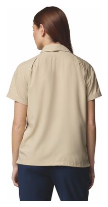 Chemise Manches Courtes Columbia Silver Ridge Utility Beige Femme