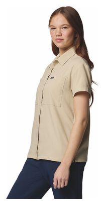 Chemise Manches Courtes Columbia Silver Ridge Utility Beige Femme