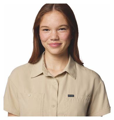 Chemise Manches Courtes Columbia Silver Ridge Utility Beige Femme