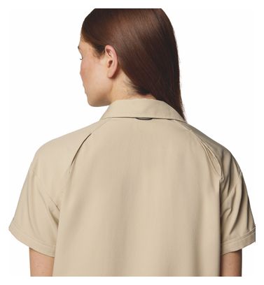 Chemise Manches Courtes Columbia Silver Ridge Utility Beige Femme