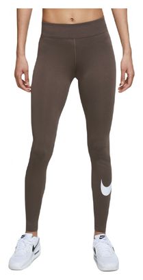 Women's Nike Sportswear Essential Leggings Ironstone Brown/White