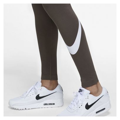 Legging Femme Nike Sportswear Essential Ironstone Marron / Blanc