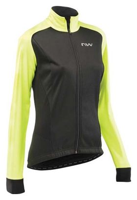 Northwave Reload Sp Wasserdichte Jacke für Damen Schwarz Fluo Gelb