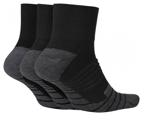 Socks x3 Nike Everyday Max Cushion Quarter Black Unisex Alltricks