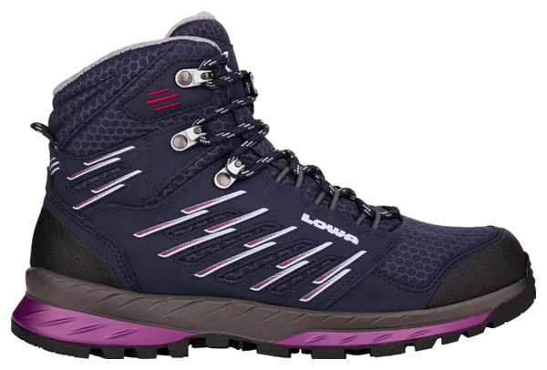 Zapatilla de senderismo para mujer Lowa Trek Evo GTX Mid Blue / Violet