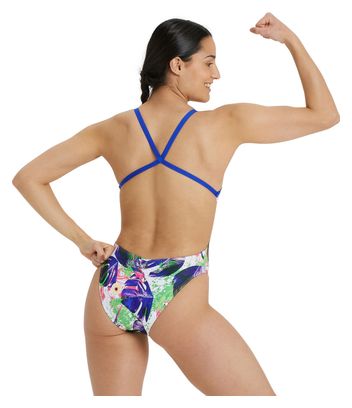 Arena Xcross Back One Piece Swimsuit Blue