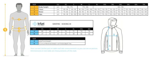 Veste isolée hybrid PRIMALOFT homme Kilpi VERONS-M