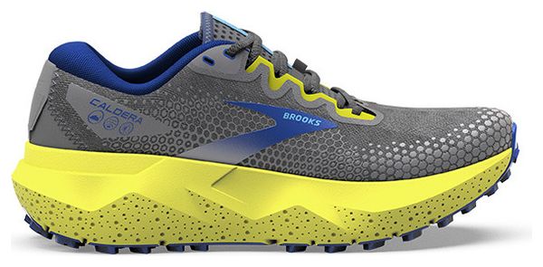 Zapatillas de trail Brooks Caldera 6 Gris Amarillo Azul para hombre