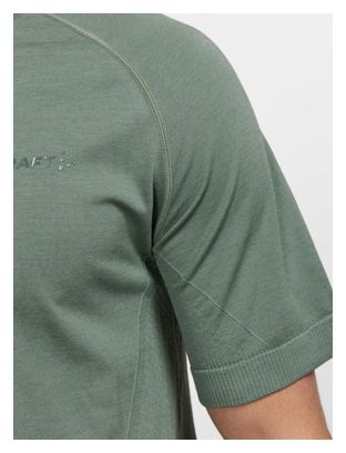 Camiseta de manga corta Craft Core Dry Activre Comfort SS Caqui para hombre