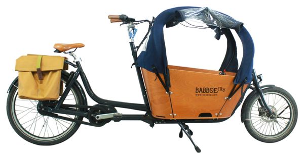 Produit reconditionné - Vélo Cargo électrique Babboe City Moutain - Très bon état