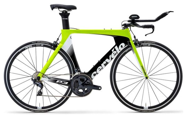 Bici da Triathlon Cervélo P3 Shimano Ultegra 8000 11V Giallo Nero 2019