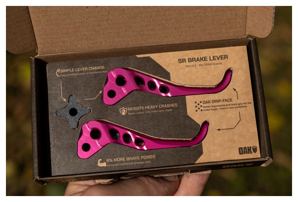 Leve freno OAK Blade per Sram Pink