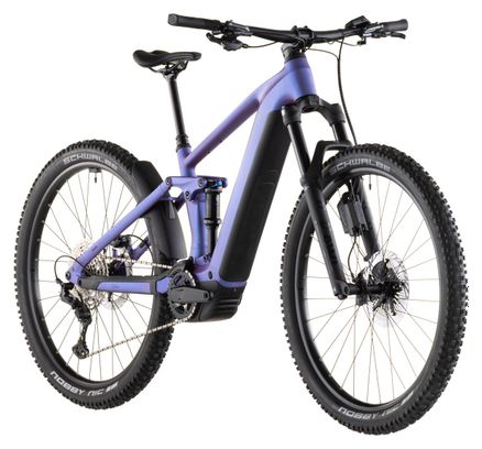 VTT Électrique Tout-Suspendu Cube Stereo Hybrid One44 EXC 800 12V 800 Wh Bosch 120 Nm 29'' Bleu Iris Violet 2026